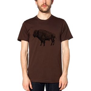BUFFALO VINTAGE BISON Graphic Print T-Shirt SML